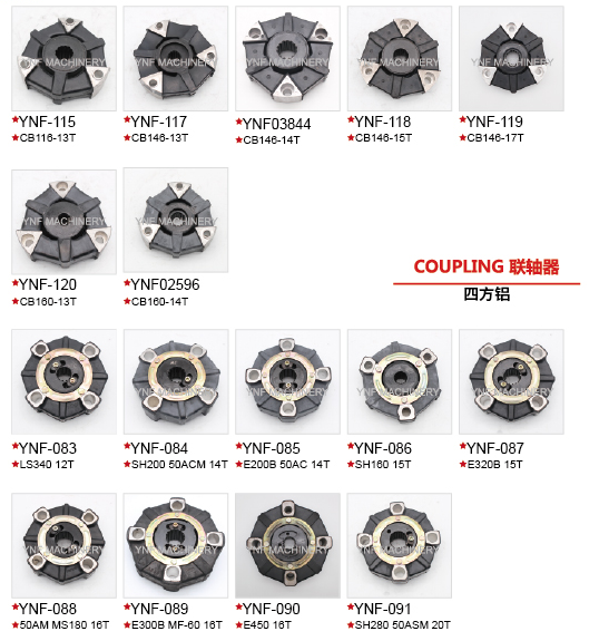 Takeuchi Damper Coupling for Excavators